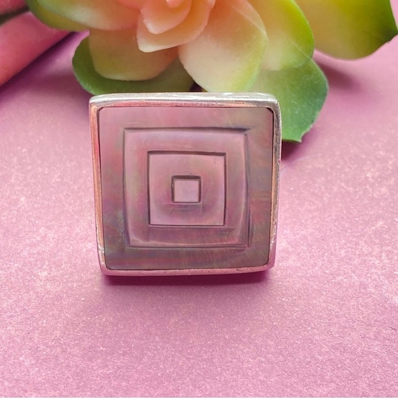 Mother of Pearl and Sterling Silver Statement Piece - Picture 8 of 13